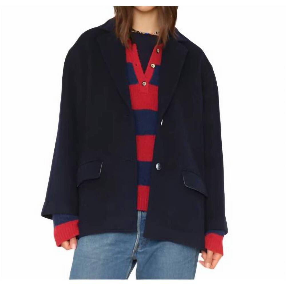 NEW XIRENA rowan long sleeve jacket in dark navy